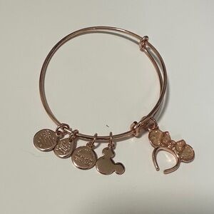 🌴 Alex & Ani Rose Gold Tone Minnie Ears Bangle Bracelet